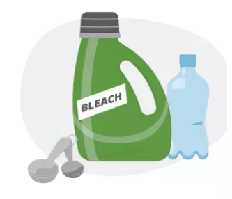 Illustration of a bottle of Bleach